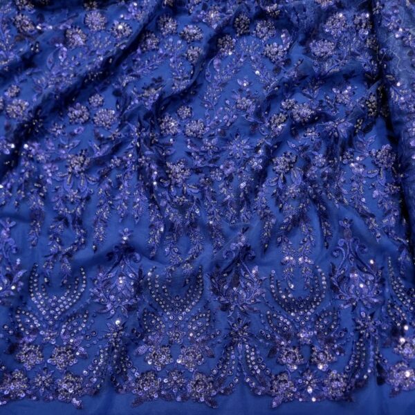 TULLE PAILLETTES BLU - ULTIMO TAGLIO 2 METRI