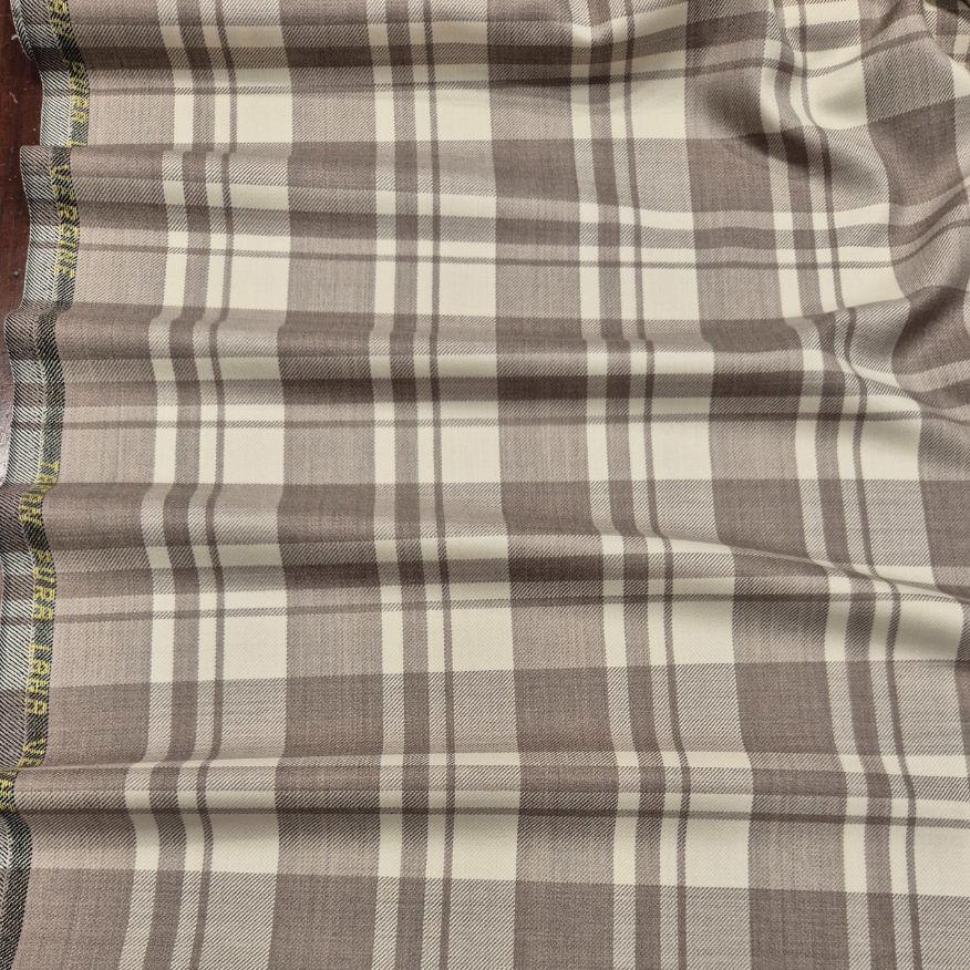 LANA CHECK BEIGE - immagine 3