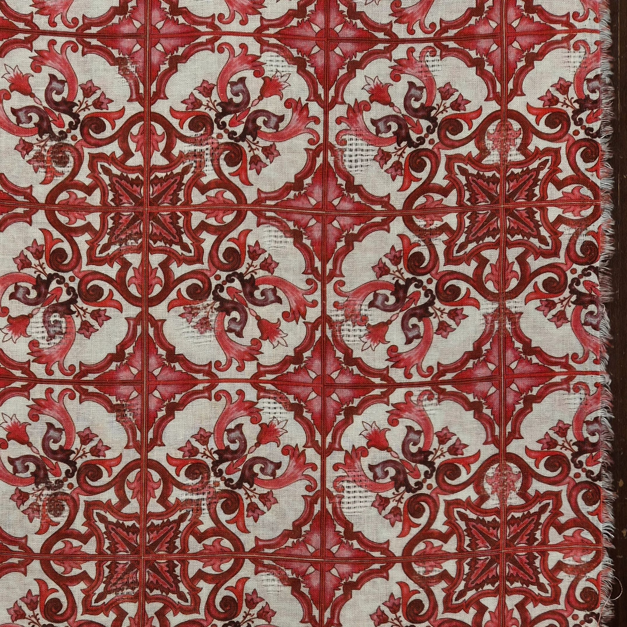 LINEN-COTTON RED MAJOLICA - LAST 1.2 METERS - Image 4