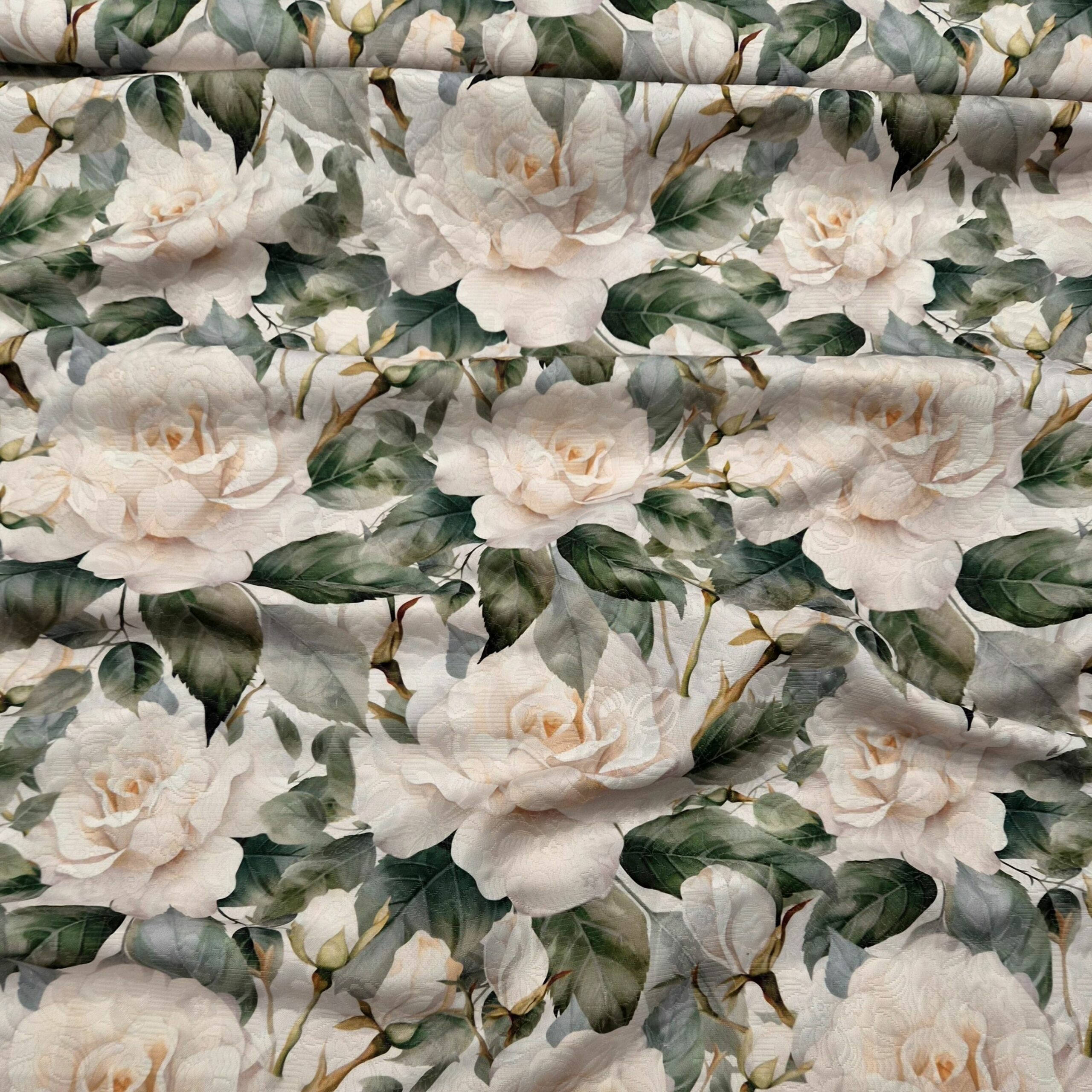 JACQUARD COTONE ROSA BIANCA